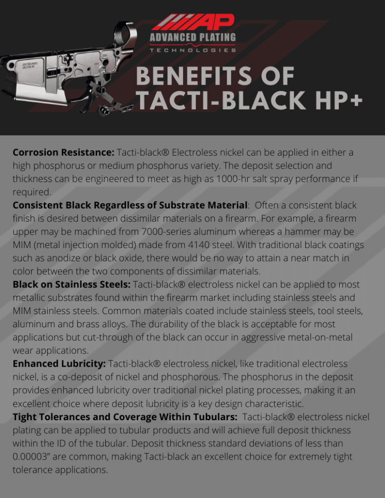 Benefits of Tacti-black® HP+
